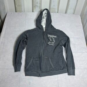 Disney Parks Sweatshirt Mens Gray Fleece Sherpa Lining Mickey 55th Disneyland L